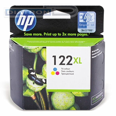 Картридж HP-CH564HE №122XL для HP DJ 2050/1050, 330стр, Tri-color