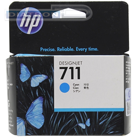 Картридж HP-CZ130A (711) для HP DesignJet T120, T520, 29мл, Cyan