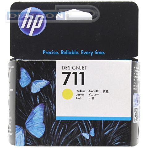Картридж HP-CZ132A (711) для HP DesignJet T120, T520, 29мл, Yellow