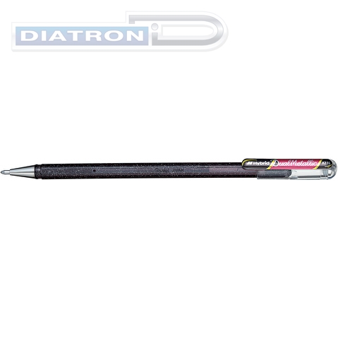 Ручка гелевая PENTEL K110-DAX Hybrid Dual Metallic, 0.5/1.0мм, гибридные чернила 