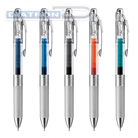 Ручка гелевая автоматическая PENTEL BLN75TL-S3 Energel Infree, резиновый упор, 0.25/0.5мм, бирюзовая