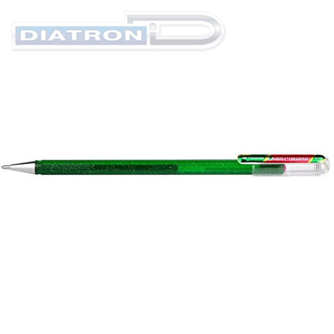 Ручка гелевая PENTEL K110-DBDX Hybrid Dual Metallic, 0.5/1.0мм, гибридные чернила 
