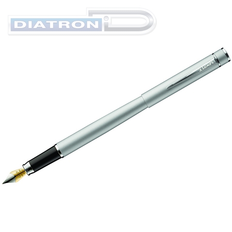 Ручка перьевая Luxor Sleek, 0.8мм, корпус серый металлик, синяя