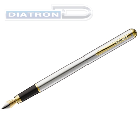 Ручка перьевая Luxor Marvel, 0.8мм, корпус хром/золото, синяя