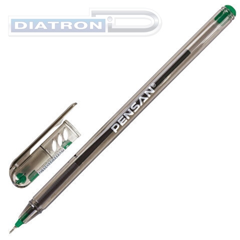 Ручка шариковая PENSAN My-Tech, 0.35/0.7мм, зеленая