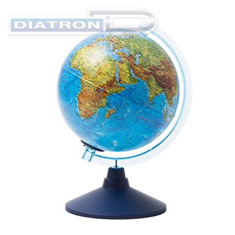 Глобус физико-политический Globen, D=210мм, с подсветкой от батареек