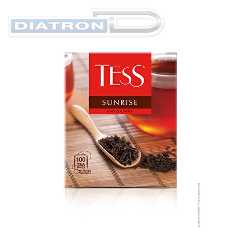 Чай черный TESS Sunrise, 100х1.8г, алюминиевый конверт