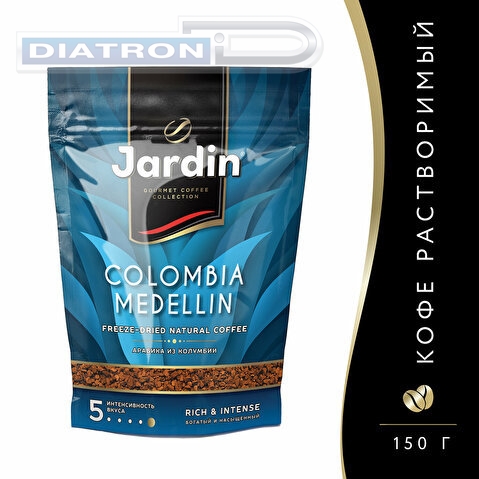 Кофе растворимый JARDIN Colombia Medellin, сублимированный, пакет, 150г