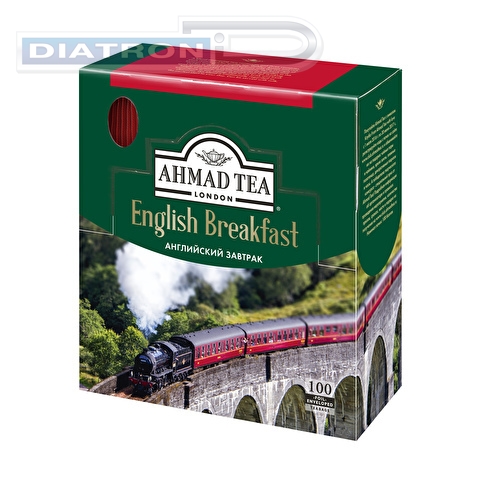 Чай черный AHMAD English Breakfast, 100x2г, с ярлычком