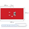 Папка-регистратор BRAUBERG EXTRA  ПВХ двусторонний,  А4,  75мм, с металлическим уголком, красная