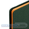 Блокнот А5   80л,  BRAUBERG Metropolis DUO, обложка под кожу, резинка, оранжевый/зеленый, клетка