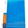 Папка с прижимом Lamark, А4, пластик 0.6мм, корешок 17мм, карман, Волна синяя