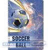 Тетрадь А5   48л, Lamark, обложка ламинированный картон + УФ-лак, гребень, клетка, Soccer Ball