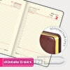 Ежедневник датированный BRAUBERG Cayman, 2024г, A5, 138х213мм, обложка под кожу, 168л, черный/коричневый