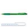 Ручка шариковая автоматическая PENTEL BK417-D, резиновый упор, 0.27/0.7мм, корпус матовый, зеленая