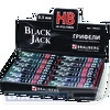 Грифели для механических карандашей BRAUBERG Black Jack Hi-Polymer HB, 0.5мм, 20 шт/уп