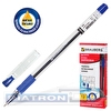 Ручка шариковая BRAUBERG Max-oil, 0.35/0.7мм, резиновый упор, корпус прозрачный, чернила на масляной основе, синяя