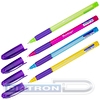 Ручка шариковая BERLINGO Triangle 110 Color, резиновый упор, 0.5/0.7мм, корпус прозрачный ассорти, трехгранный, синяя