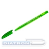 Ручка шариковая BERLINGO Triangle 100T, 0.5/0.7мм, корпус прозрачный, трехгранный, зеленая