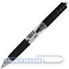 Ручка гелевая автоматическая BRAUBERG Black Jack, резиновый упор, 0.5/0.7мм, корпус прозрачный, трехгранная, черная
