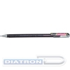 Ручка гелевая PENTEL K110-DAX Hybrid Dual Metallic, 0.5/1.0мм, гибридные чернила "хамелеон", черный + красный металлик