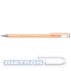 Ручка гелевая PENTEL K108-PF Hybrid Milky, 0.4/0.8мм, пастельная оранжевая