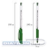 Ручка шариковая BRAUBERG Extra Glide GT, 0.35/0.7мм, резиновый упор, трехгранные корпус, зеленая