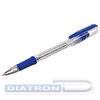 Ручка шариковая BRAUBERG i-Rite GT, 0.35/0.7мм, резиновый упор, корпус прозрачный, чернила на масляной основе, синяя