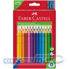 Набор цветных карандашей Faber-Castell Jumbo, 30цв, корпус трехгранный утолщенный, точилка, в картонной коробке