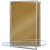 Доска-витрина пробковая 2х3  150х100см, горизонтальная, алюминиевая рамка (GK11510)