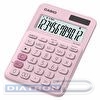 Калькулятор настольный 12 разр. CASIO MS-20UC-PK, двойное питание, 105.5x22.8x149.5мм, розовый