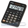 Калькулятор настольный  8 разр. CASIO MX-8B, двойное питание, 106.5x29x147мм, черный/коричневый