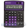 Калькулятор настольный 12 разр. BRAUBERG EXTRA COLOR-12-BKPR, двойное питание, 206х155мм, черный/фиолетовый