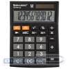 Калькулятор настольный 12 разр. BRAUBERG ULTRA-12-BK двойное питание, 192х143х38мм, черный