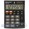 Калькулятор настольный  8 разр. BRAUBERG ULTRA-08-BK, 154x115мм, компактный, двойное питание, черный