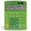 Калькулятор настольный 12 разр. BRAUBERG EXTRA-12-DG, двойное питание, 206х155х37мм, зеленый