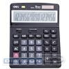 Калькулятор настольный 16 разр. Deli E39259, расчет наценки, клавиша 000, 193х149х46мм, черный