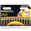 Батарейка DURACELL AA/LR6/MN1500, 1.5V, Basic, алкалиновая, 12шт/уп