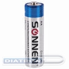 Батарейка SONNEN AA/LR6/1.5V, супералкалиновая, 4шт/уп
