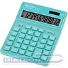 Калькулятор настольный 12 разр. ELEVEN SDC-444X-GN, двойное питание, 155х204х33мм, бирюзовый