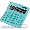 Калькулятор настольный 10 разр. ELEVEN  SDC-810NR-GN двойное питание, 127х105х21мм, бирюзовый