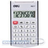Калькулятор карманный  8 разр. Deli E39217, 105х63х15мм, черный