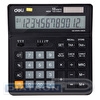 Калькулятор настольный 12 разр. Deli EM01020, расчет налога, 150х160х33мм, черный