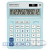 Калькулятор настольный 12 разр. BRAUBERG EXTRA PASTEL-12-LB, двойное питание, 206х155х37мм, голубой