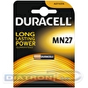 Батарейка DURACELL 27А (A27/MN27/V27A/GP27A/8LR732), 12V, алкалиновая, для сигнализаций