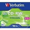 Перезаписываемый компакт-диск CD-RW VERBATIM 700МБ, 80мин,  8-10x, 10шт/уп, Jewel Case, DL+ (43148/7)