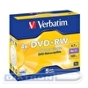 Перезаписываемый DVD-диск DVD+RW VERBATIM 4.7ГБ, 4x,  5шт/уп, Jewel Case, Silver, SERL, DL+, (43229)