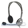 Наушники с микрофоном LOGITECH Stereo Headset H110 серебристая (981-000271)