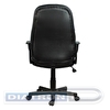 Кресло руководителя BRABIX City EX-512, крестовина пластик, экокожа/ткань черная