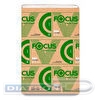 Полотенце бумажное листовое Focus Eco, V(ZZ)-сложение, 1-слойное, 23х23см, 250л/уп, белое, 15шт/уп  (5049976)